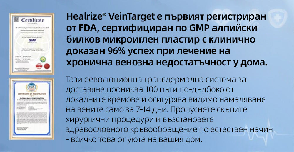 🇧🇬👨‍⚕️✅ 𝙃𝙚𝙖𝙡𝙧𝙞𝙯𝙚® 𝙑𝙚𝙞𝙣𝙏𝙖𝙧𝙜𝙚𝙩 микроиглена лепенка⚡ Незабавно облекчение, дълготрайни резултати📦
