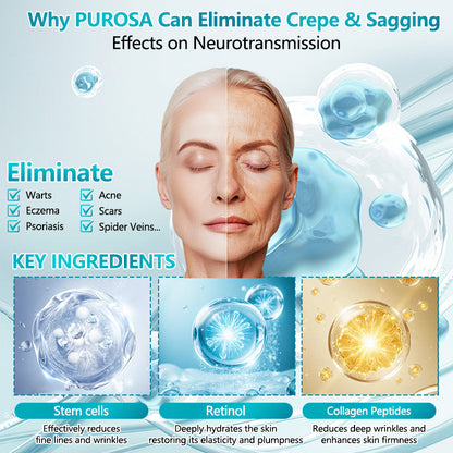 CleraLuxe® Anti-Aging Retinol Serum Cream promotes collagen production, firms and reduces wrinkles, effectively fades dark spots, and revitalizes the skin.