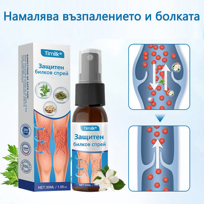Timilk® VeinGuard Herbal Spray-Клинично доказано е, че премахва разширените вени само за 7 дни!✅