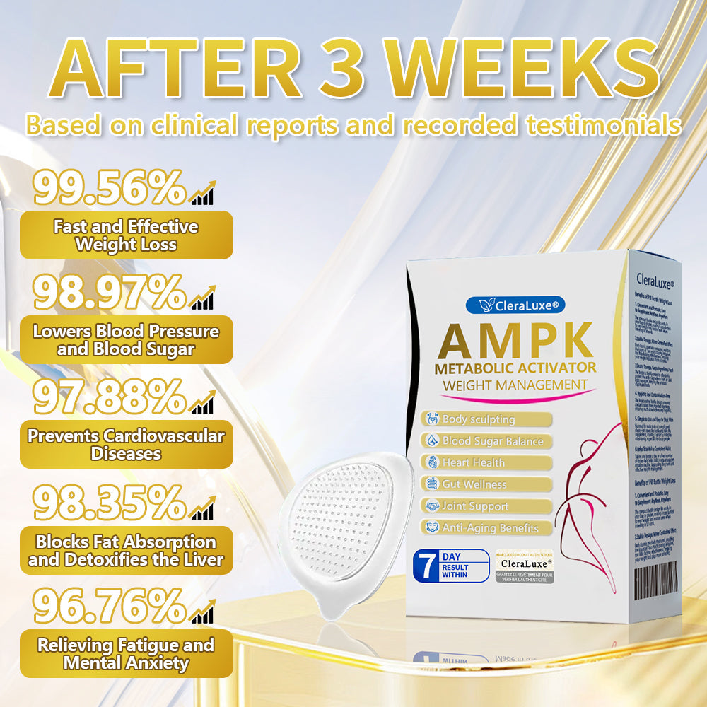CleraLuxe® AMPK Metabolism Activating Patches – Enriched with plant extracts such as EGCG and berberine, these patches help block carbohydrate absorption and burn fat. See results in just 7 days! 🎁🎁