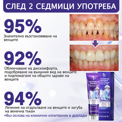 Паста за зъби Pureluxo® VioCore, съдържаща пчелна отрова – специално разработена за грижа за венците.✅