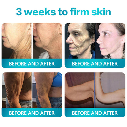 CleraLuxe® Anti-Aging Retinol Serum Cream promotes collagen production, firms and reduces wrinkles, effectively fades dark spots, and revitalizes the skin.