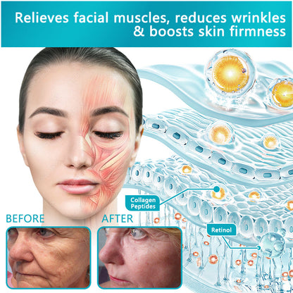 CleraLuxe® Anti-Aging Retinol Serum Cream promotes collagen production, firms and reduces wrinkles, effectively fades dark spots, and revitalizes the skin.