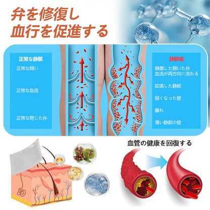 ☘️【厚生労働省認可・GMP準拠】Zvoevo® Vein Ease マイクロニードルケアパッチ（クモ状静脈・静脈瘤・むくみ・脚の疲れに）📦